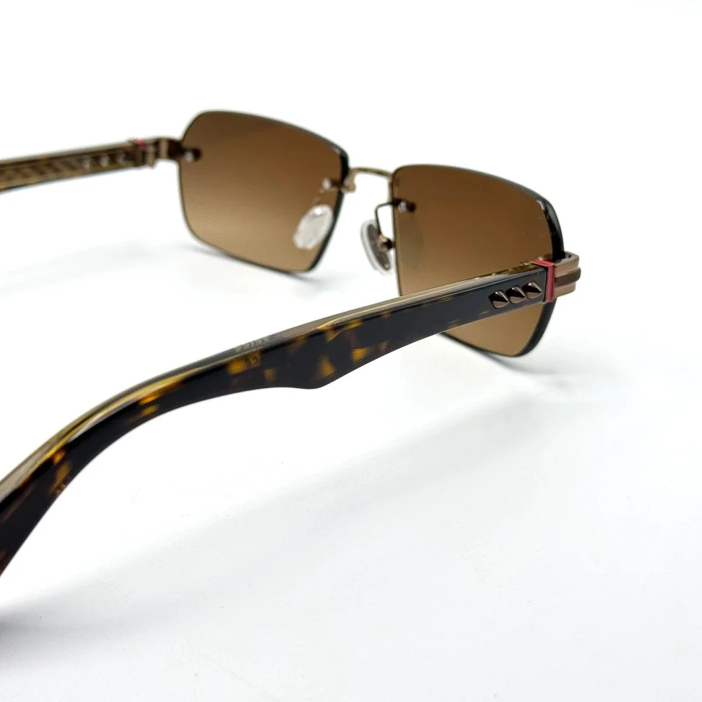 Christian Louboutin Sunglasses Greggo LB0041 36F Bronze Rimless Frame 56-16-145